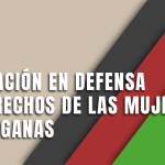 Concentración en defensa de los derechos de las mujeres y niñas afganas